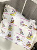 Baby Daisy Duck Personalized Baby Blanket & Headband Set – Custom Newborn Announcement Gift