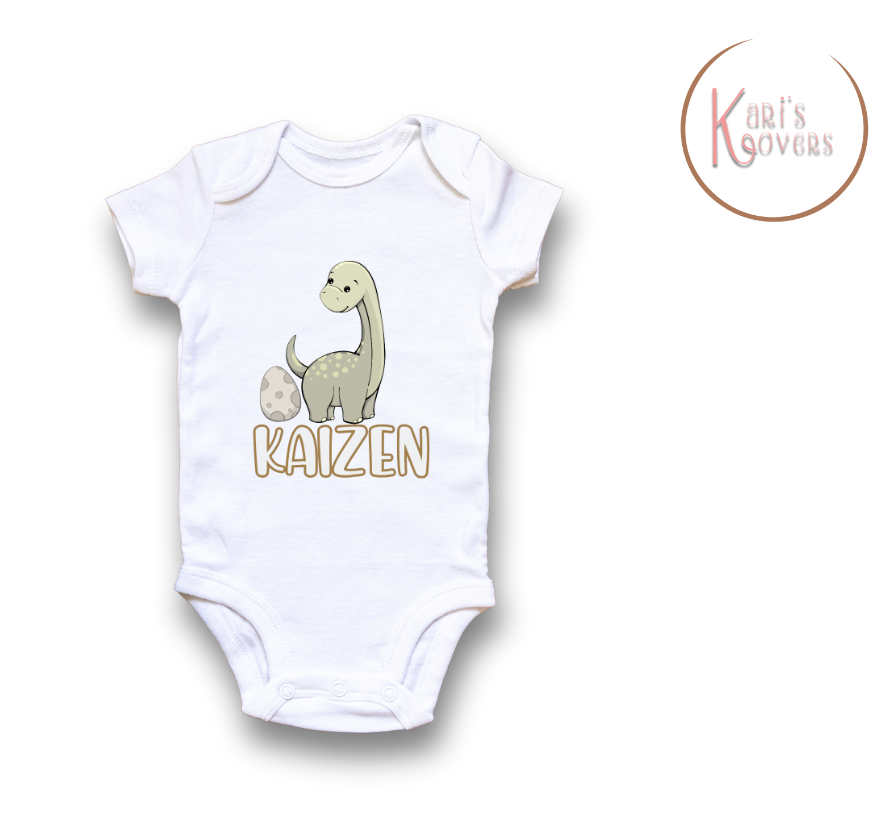 Baby Dinosaur Personalized Baby Blanket & Hat Set – Custom Newborn Announcement Gift