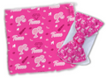 Barbie Girl Personalized Baby Blanket & Headband Set – Custom Newborn Announcement Gift
