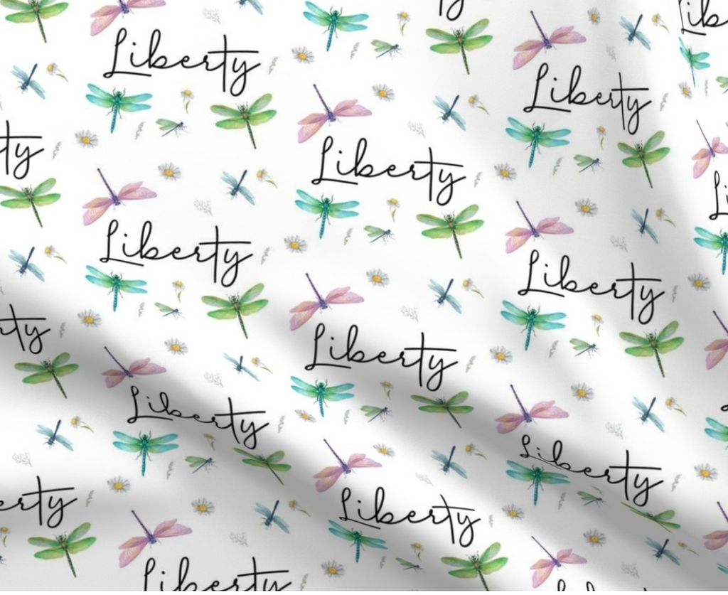 Dragonfly Personalized Baby Blanket & Headband Set – Custom Newborn Announcement Gift