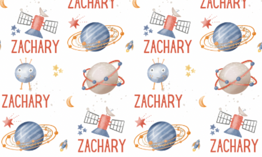 Space Planets Baby Blanket Set