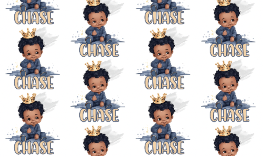 Baby Boy Prince Blanket Set