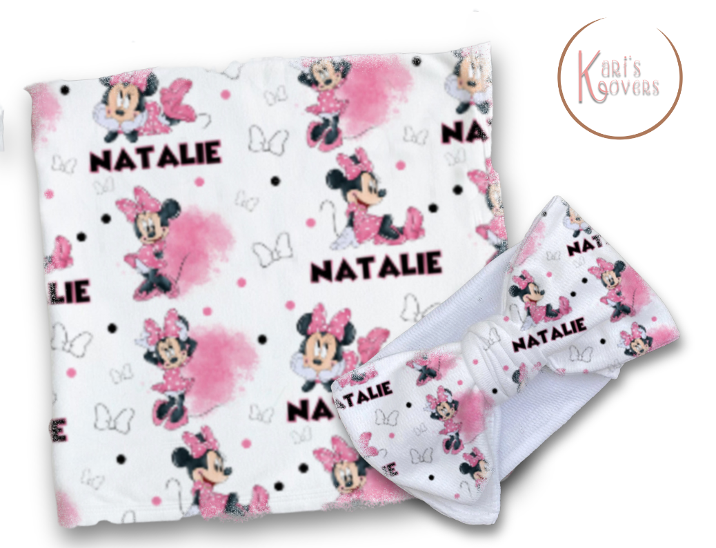 Minnie Pal Baby Blanket Set