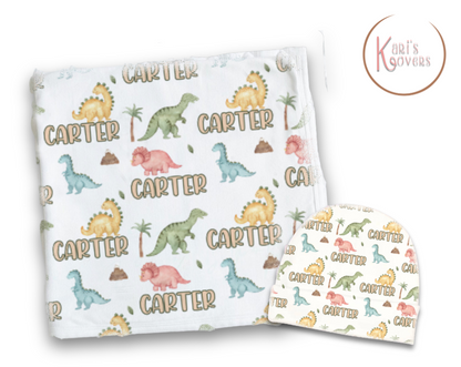 Dinosaur Journey Baby Blanket Set