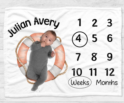 Ocean Shores Milestone Blanket