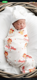 Strawberry Shortcake Personalized Baby Blanket & Headband Set – Custom Newborn Announcement Gift