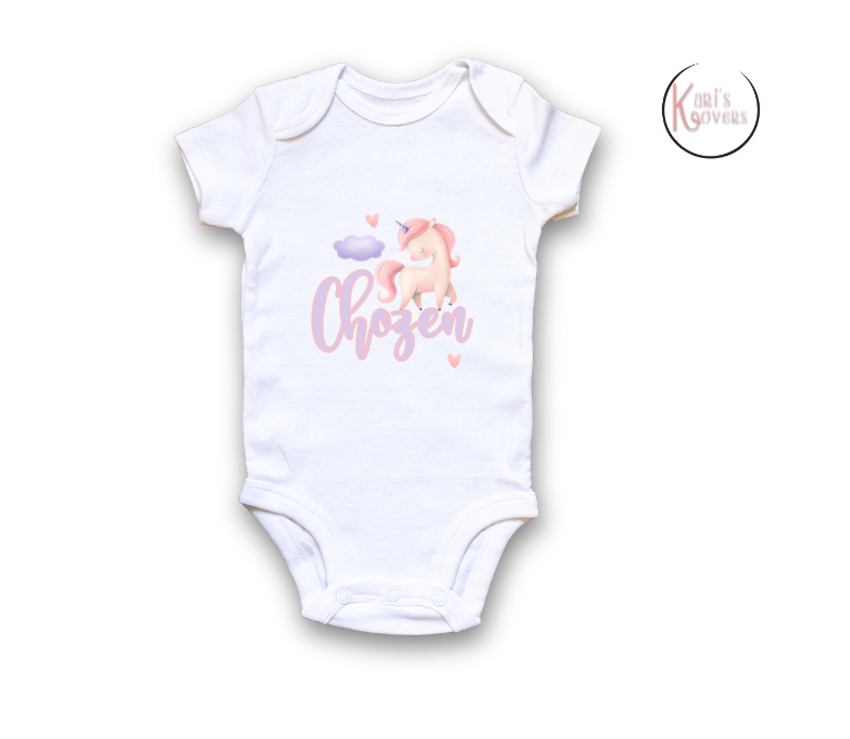 Unicorn Personalized Baby Blanket & Headband Set – Custom Newborn Announcement Gift