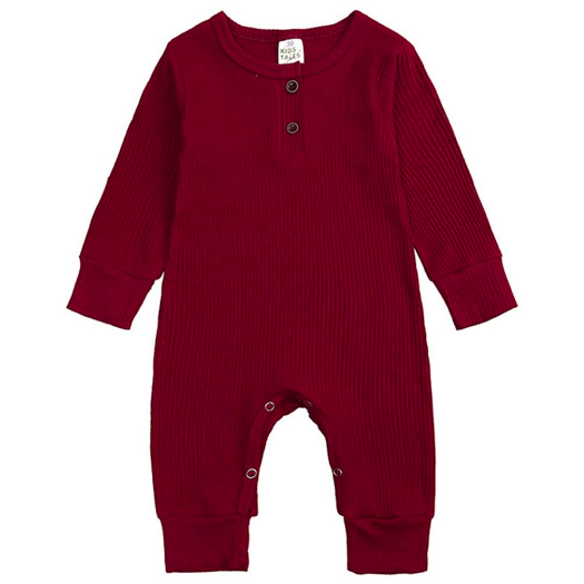 kuddle jumpsuit burgundy / 0-3 mo