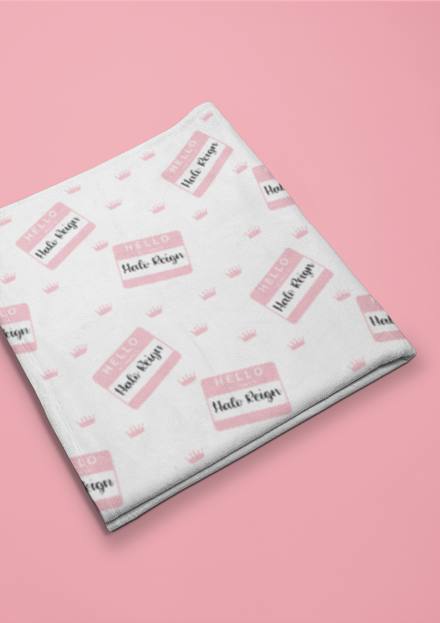 baby name tag blanket