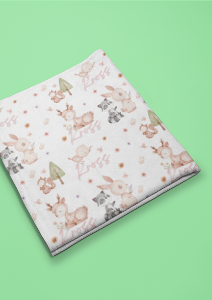 forest friends blanket