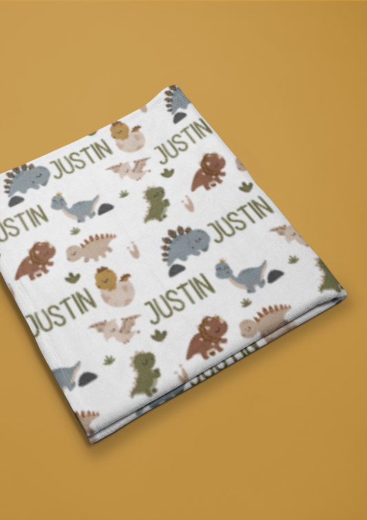 walking dino blanket